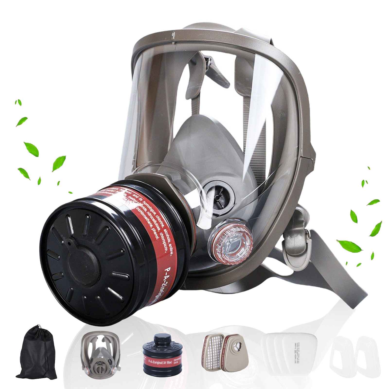 Dust Mask Construction - Volgelaatsgasmaskers Survival chemisch gasmasker met 40