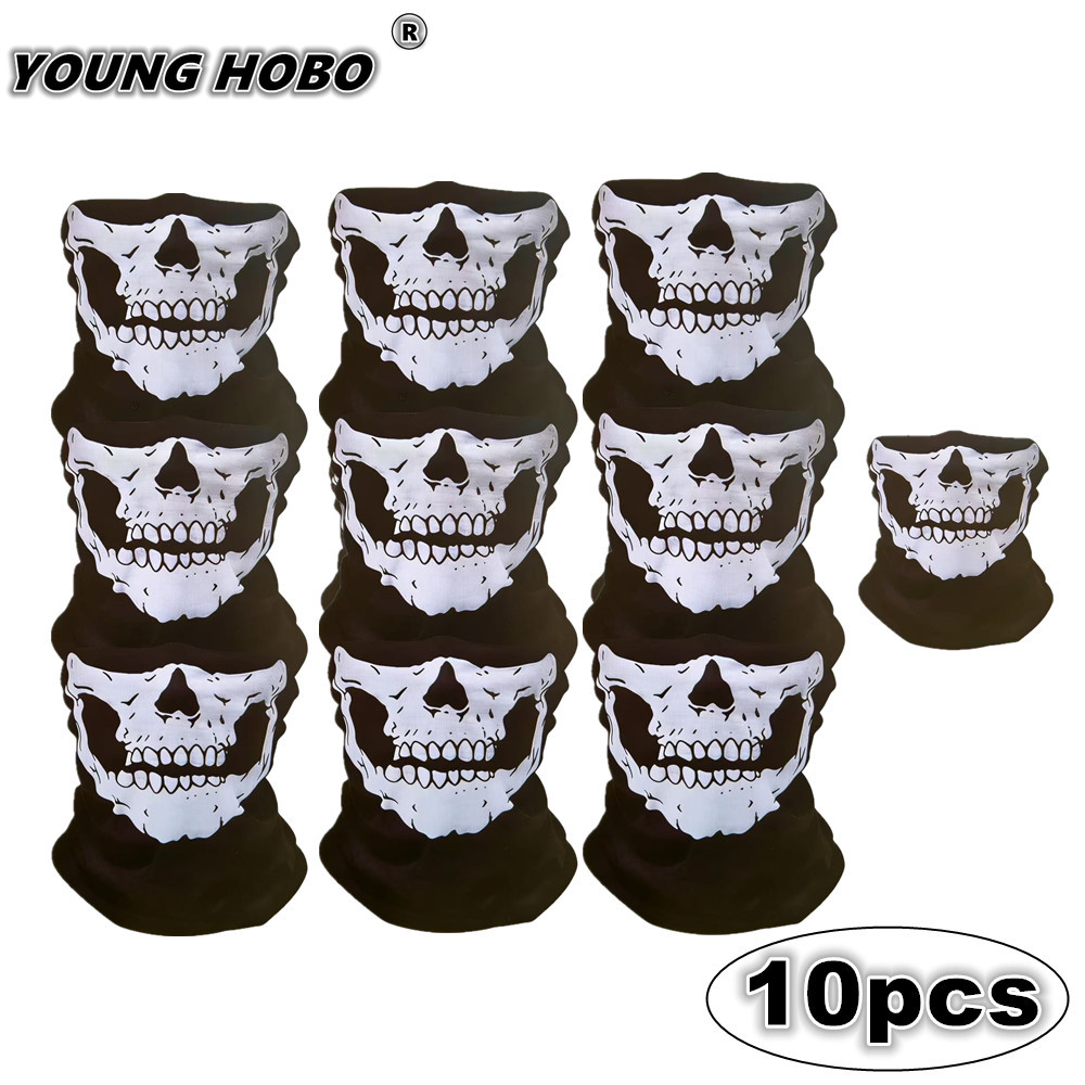 Sports Mask Breathable - 10 stuks schedel naadloze winddichte motorfiets