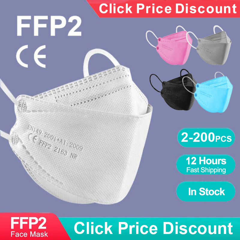 Kn95 Respirator Mask - Volwassen visvormig gecertificeerd KN95 FFP2-masker 4