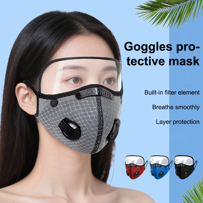 Dust Mask Construction - Nieuw fietsgezichtsmasker met filterbril Stofmasker Sport