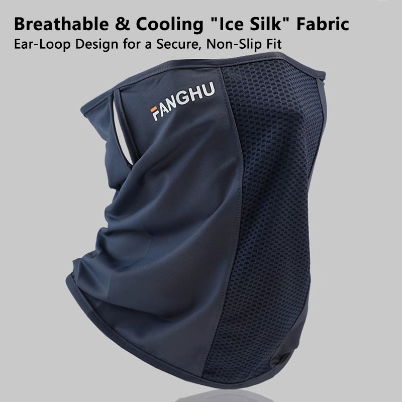 Sports Mask Breathable - Mesh Ademend Oorlusmasker Elastisch Zonnebrandcrème Anti-UV