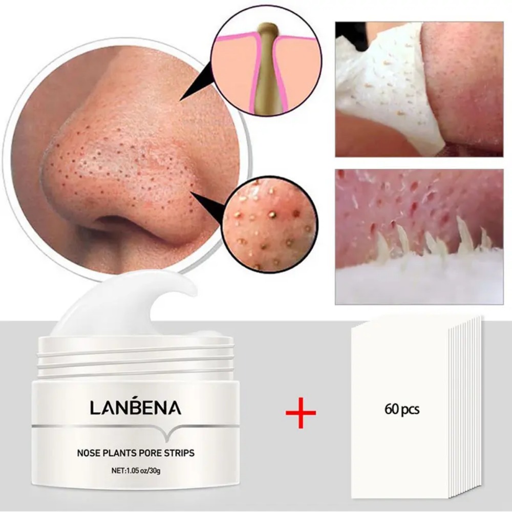 Black Face Mask Pack - Neus Comedondrukker Crème Porie Strip Scheuren