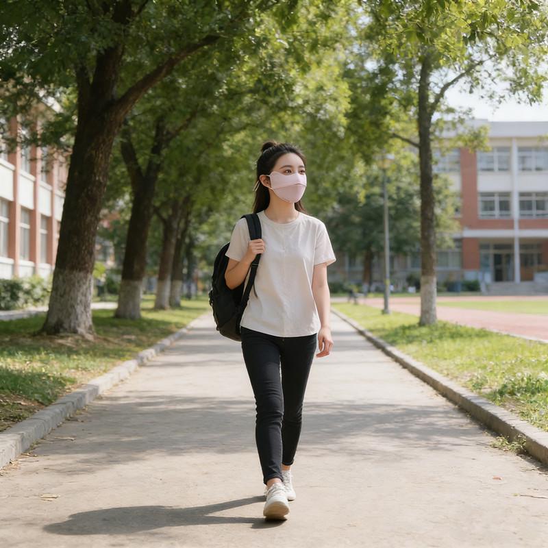 Kids Face Mask - Nieuw ademend ijszijdemasker, wasbaar anti-UV-zonnebrandmasker, stofdicht