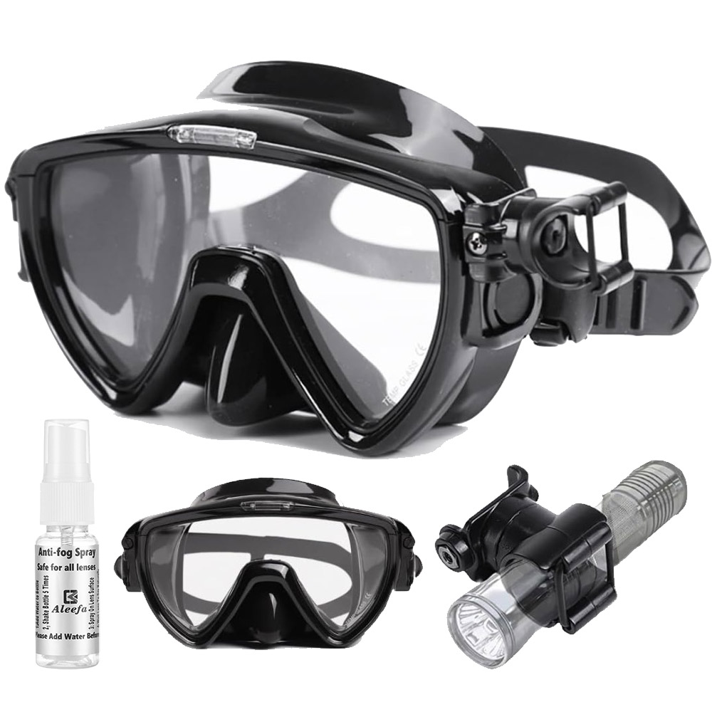 Silicone Mask Bracket - Duikmasker Met Zaklamp Beugel, Vloeibare Siliconen