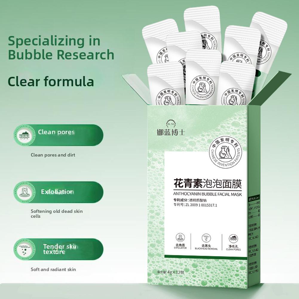 Anthocyanine Bubble Masker Hyd - Face Mask Storage Box recensie en prijs