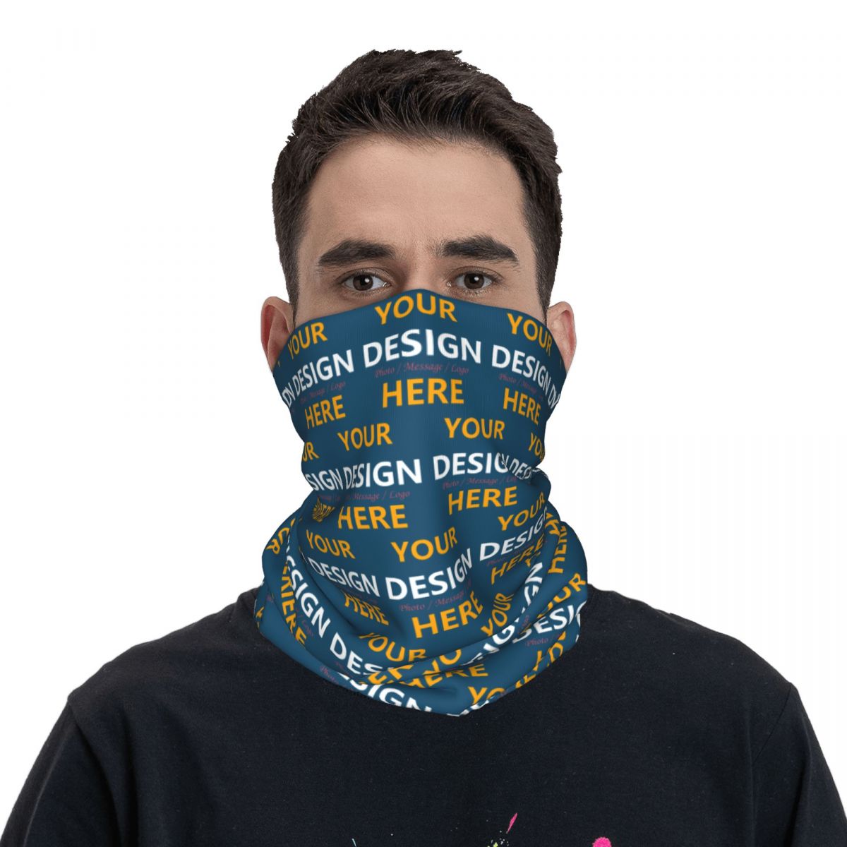 Aangepaste uw ontwerp hier Ban - Neck Gaiter Face Cover recensie en prijs
