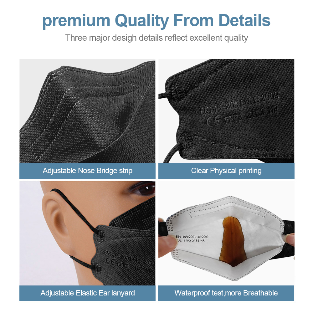 Volwassen visvormig gecertific - Kn95 Respirator Mask recensie en prijs