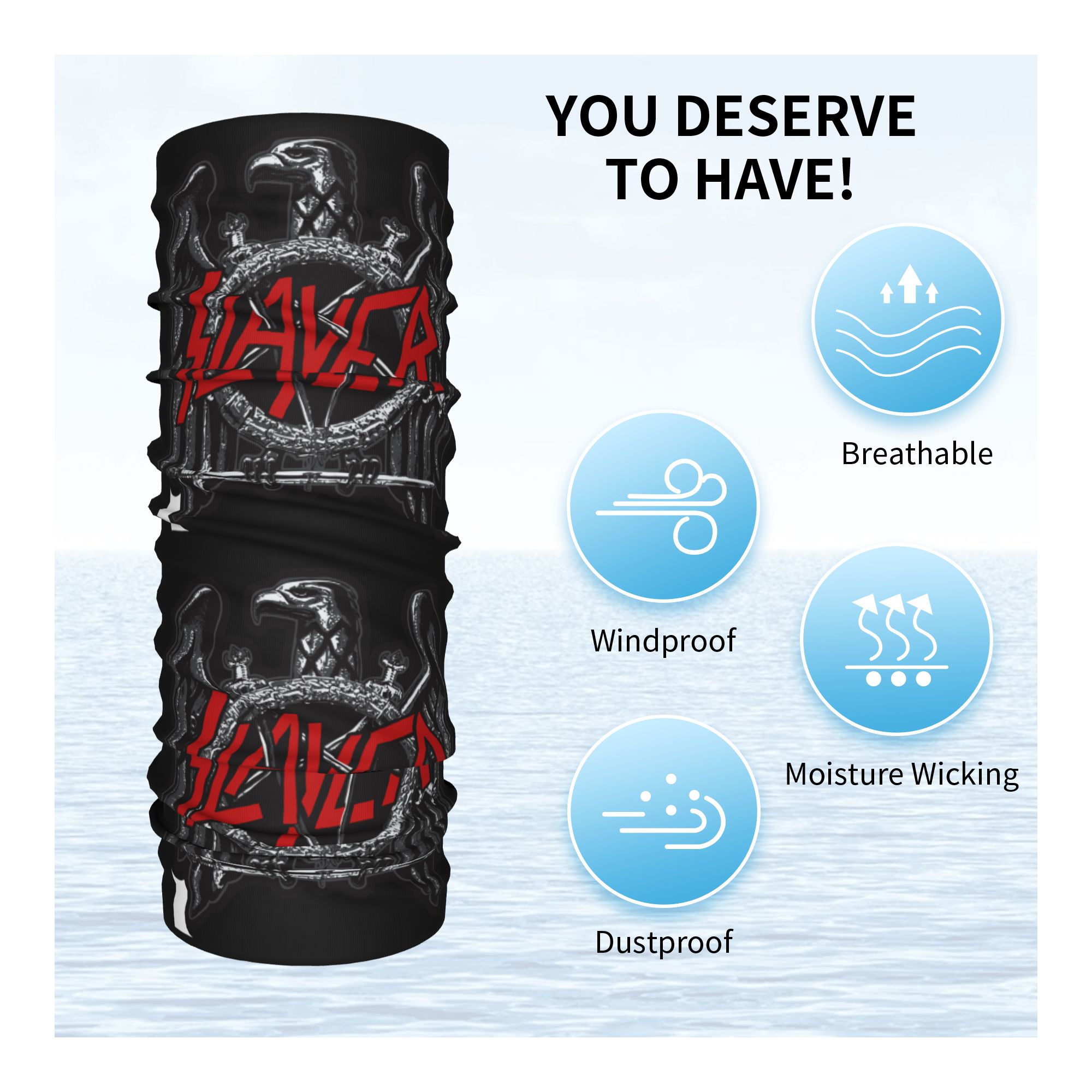 Custom Slayers Logo Bandana Ne - Neck Gaiter Face Cover recensie en prijs