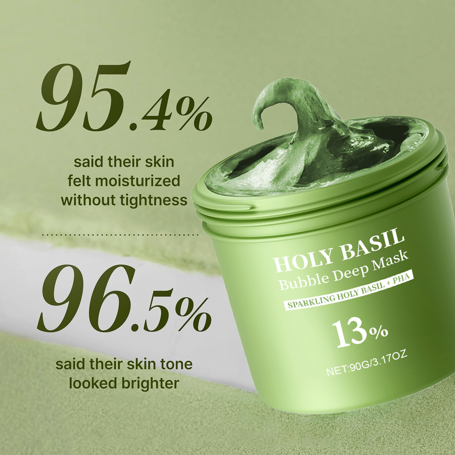 Holy Basil Bubble Deep Mask Kl - Dust Mask Construction recensie en prijs
